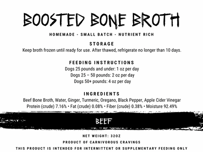 Boosted Bone Broth - Beef 32oz