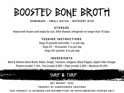 Boosted Bone Broth - Surf & Turf 32oz