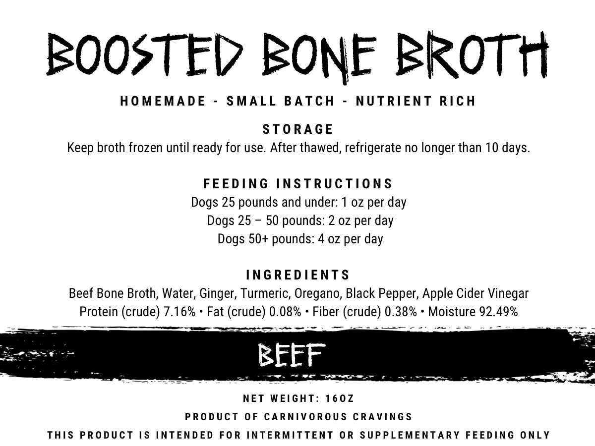 Boosted Bone Broth - Beef 16oz