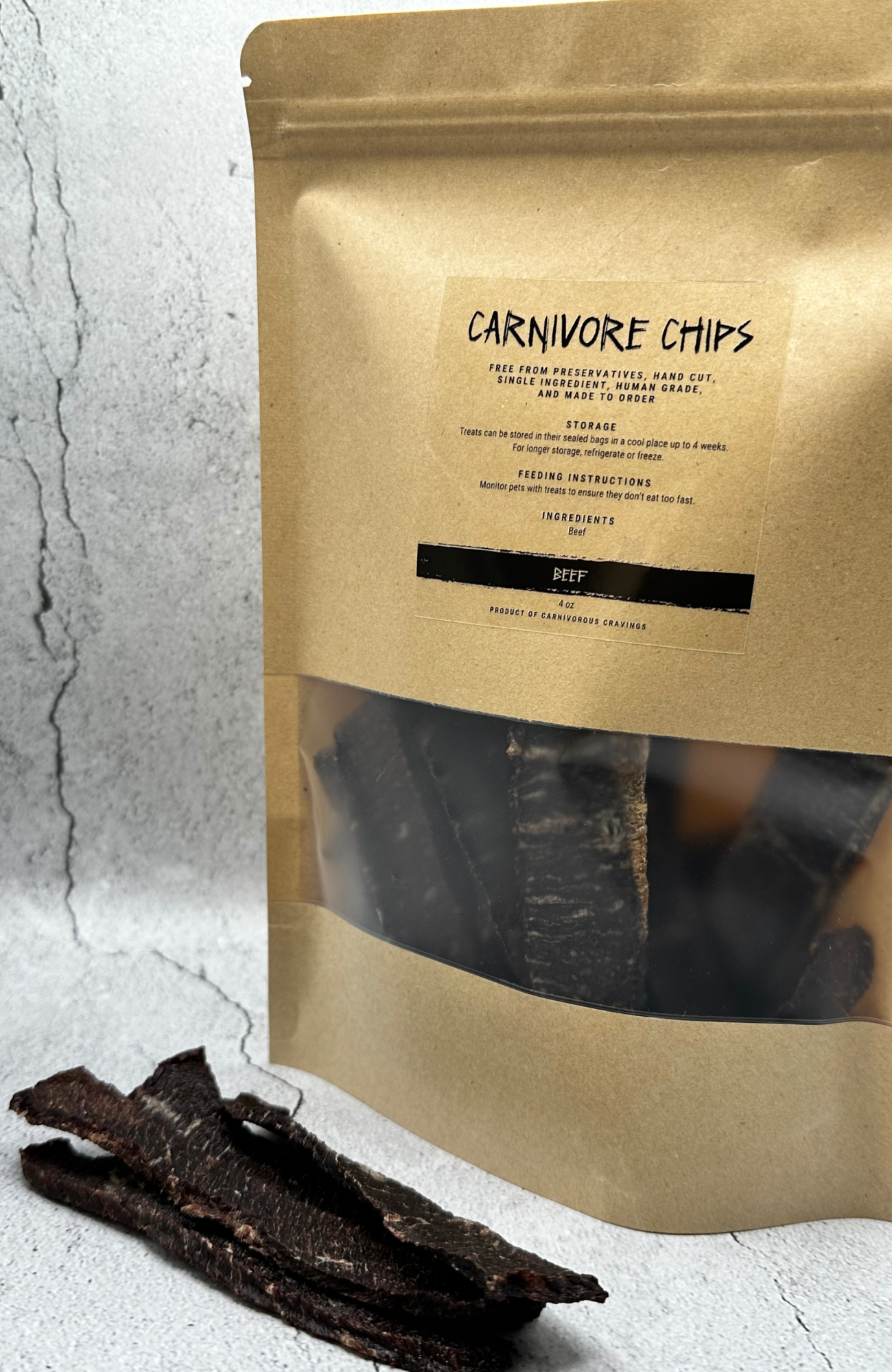 Carnivore Chips - Beef 4oz